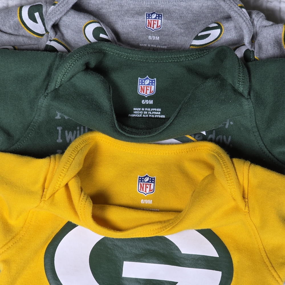 (Lot Of 5) Green Bay Packers Baby Onesies - Picture 5 of 5